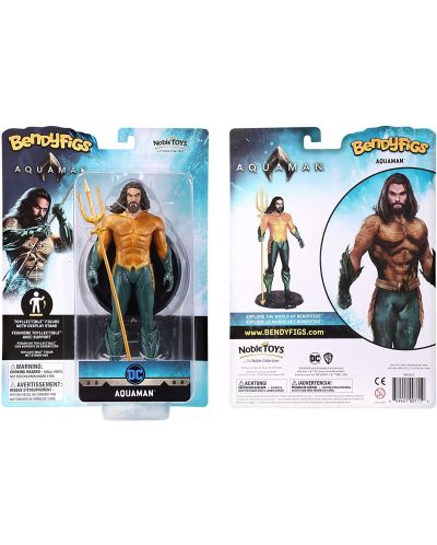 Φιγούρα δράσης The Noble Collection DC Comics: Aquaman - Aquaman (Bendyfigs), 19 cm - 6