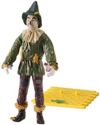 Φιγούρα δράσης The Noble Collection Movies: The Wizard of Oz - Scarecrow (Bendyfigs), 19 cm - 2