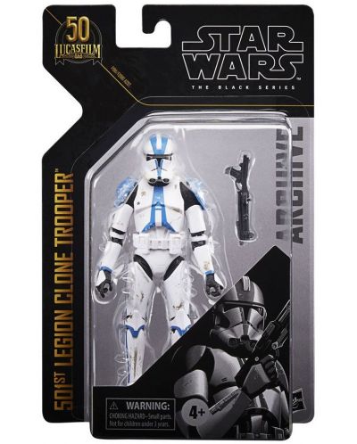 Φιγούρα δράσης Hasbro Movies: Star Wars - 501st Legion Clone Trooper (Black Series), 15 cm - 6