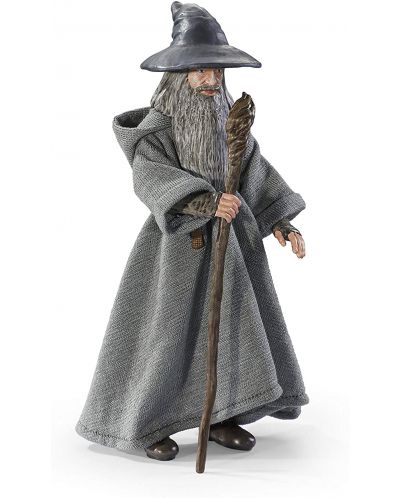 Φιγούρα δράσης The Noble Collection Movies: The Lord of the Rings - Gandalf (Bendyfigs), 19 cm - 1