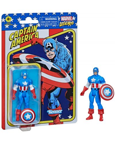 Φιγούρα δράσης  Hasbro Marvel: Captain America - Captain America (Marvel Legends) (Retro Collection), 10 cm - 2