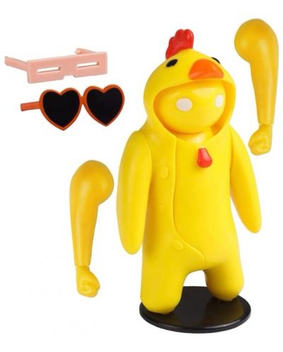 Φιγούρα δράσης P.M.I. Games: Gang Beasts - Yellow Chicken Kigurumi, 11 cm - 2