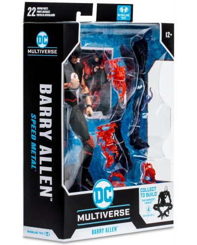 Φιγούρα δράσης  McFarlane DC Comics: Multiverse - Barry Allen (Speed Metal) (Build A Action Figure), 18 cm - 8