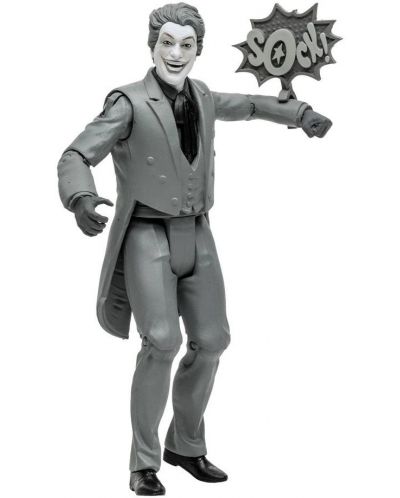 Φιγούρα δράσης McFarlane DC Comics: Batman - The Joker '66 (Black & White TV Variant), 15 cm - 4