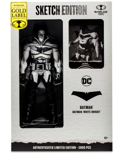 Φιγούρα δράσης McFarlane DC Comics: Multiverse - Batman (Batman White Knight) (Sketch Edition) (Gold Label), 18 cm - 8
