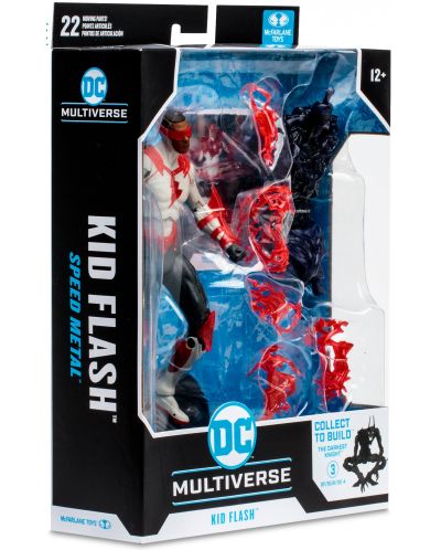 Φιγούρα δράσης  McFarlane DC Comics: Multiverse - Kid Flash (Speed Metal) (Build A Action Figure), 18 cm - 8