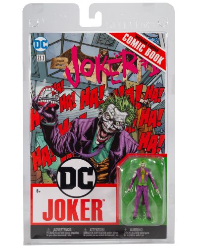 Φιγούρα δράσης  McFarlane DC Comics: Batman - The Joker (DC Rebirth) (Page Punchers), 8 cm - 6