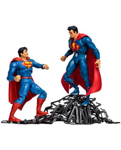 Φιγούρα δράσης McFarlane DC Comics: Multiverse - Superman vs Superman of Earth-3 (Gold Label), 18 cm - 1