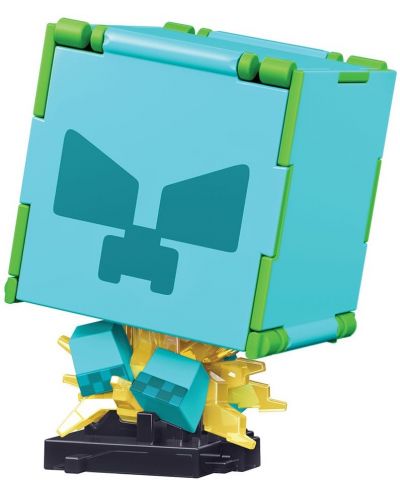 Φιγούρα δράσης Mattel Games: Minecraft - Creeper &Charged Creeper (Flippin Figs) - 5