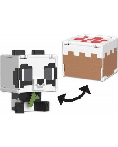 Φιγούρα δράσης  Mattel Games: Minecraft - Panda &Cake (Flippin Figs) - 4