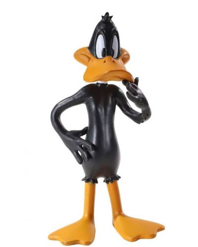Φιγούρα δράσης The Noble Collection Animation: Looney Tunes - Daffy Duck (Bendyfigs), 11 εκ - 1