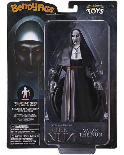 Φιγούρα δράσης The Noble Collection Movies: The Nun - Valak the Nun (Bendyfigs), 19 εκ - 7