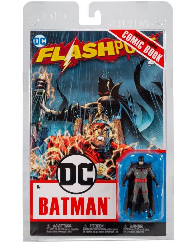 Φιγούρα δράσης McFarlane DC Comics: Batman - Batman (Flashpoint) (Page Punchers), 8 cm - 6