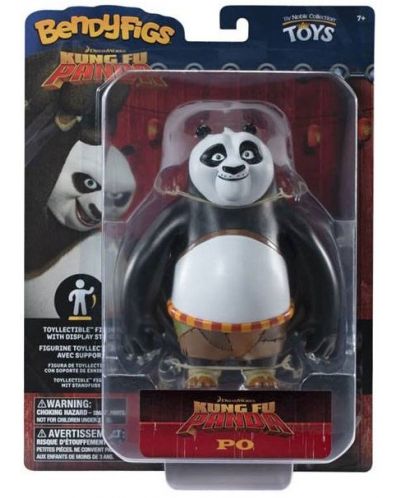 Φιγούρα δράσης The Noble Collection Animation: Kung-Fu Panda - Po (Bendyfigs), 15 εκ - 3