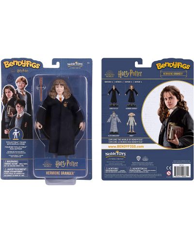 Φιγούρα δράσης The Noble Collection Movies: Harry Potter - Hermione Granger (Bendyfigs), 19 cm - 4