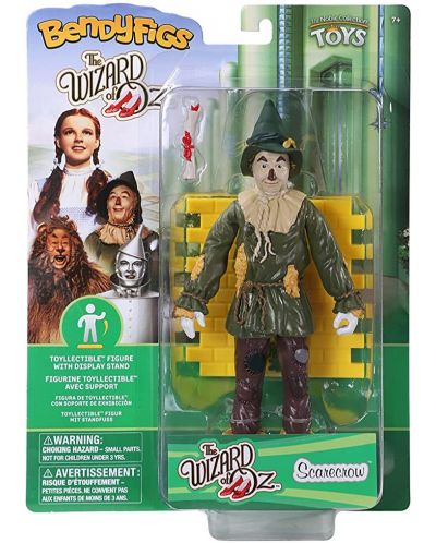 Φιγούρα δράσης The Noble Collection Movies: The Wizard of Oz - Scarecrow (Bendyfigs), 19 cm - 7