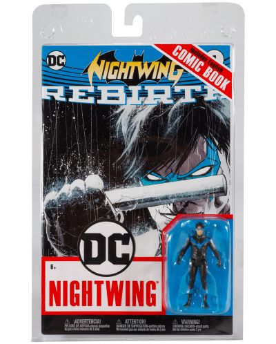 Φιγούρα δράσης McFarlane DC Comics: Nightwing - Nightwing (DC Rebirth) (Page Punchers), 8 cm - 6