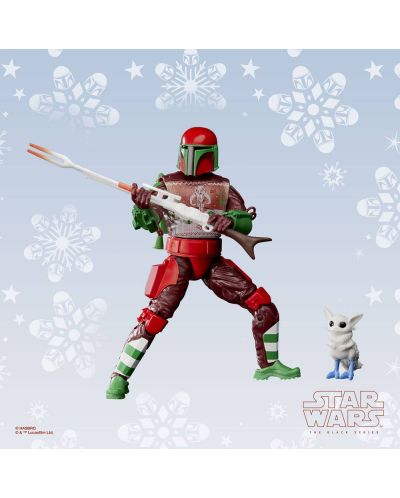 Φιγούρα δράσης Hasbro Movies: Star Wars - Mandalorian Warrior (Holiday Edition) (Black Series), 15 cm - 6