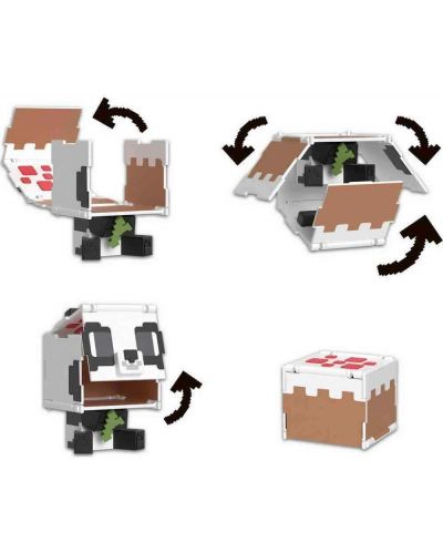 Φιγούρα δράσης  Mattel Games: Minecraft - Panda &Cake (Flippin Figs) - 3