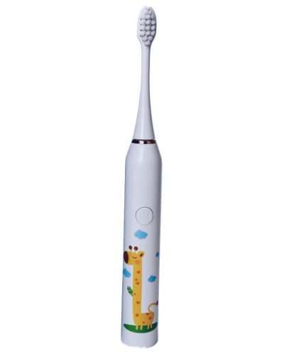 Ηλεκτρική οδοντόβουρτσα IQ - Kids ZOO, 2 κεφαλές, καμηλοπάρδαλη - 1