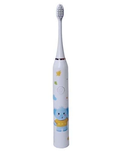 Ηλεκτρική οδοντόβουρτσα IQ -Kids ZOO, 2 κεφαλές, ελεφαντάκι - 1