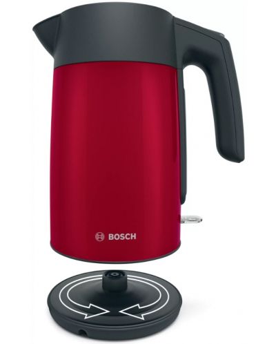 Ηλεκτρικός βραστήρας Bosch - TWK7L464, 2400 W, 1,7 l, κόκκινο - 4