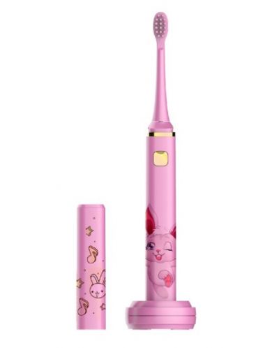 Ηλεκτρική οδοντόβουρτσα IQ - Kids Pink, 2 κεφαλές, ροζ - 1