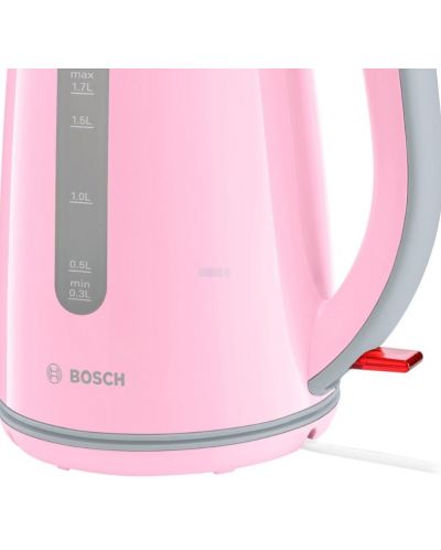 Ηλεκτρικός βραστήρας Bosch - TWK7500K, 2200W, 1,7l, ροζ - 5