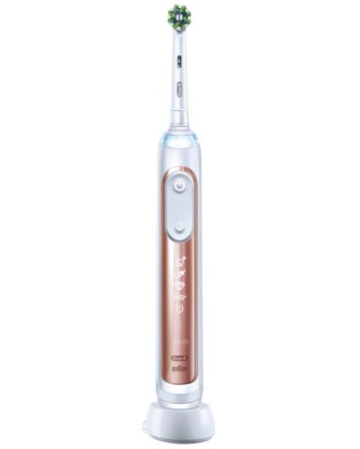 Ηλεκτρική οδοντόβουρτσα OralB - GeniusX Rosegold 6/21/6, χρυσή - 1