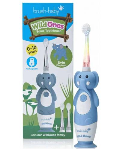 Ηλεκτρική οδοντόβουρτσα  Brush Baby - Wild Ones, Ενας ελέφαντας - 6