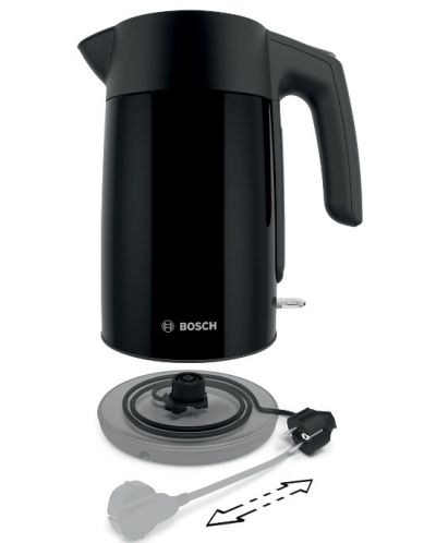 Ηλεκτρικός βραστήρας Bosch - TWK7L463, 2400 W, 1,7 l, μαύρο - 7