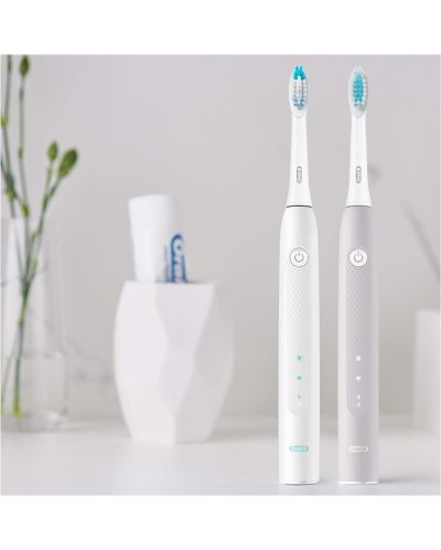 Ηλεκτρική οδοντόβουρτσα Oral-B - Pulsonic Slim Clean 2900, γκρι/λευκό - 2