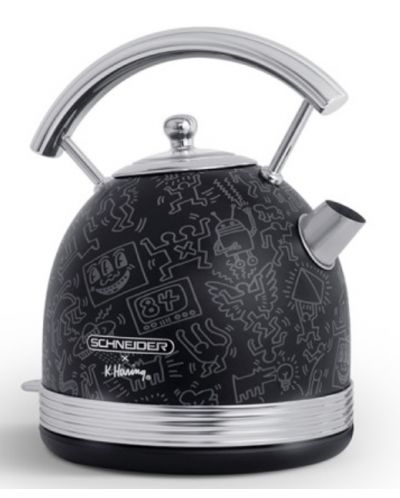 Βραστήρας Schneider - Keith Haring, 2200 W, 1.7 l, μαύρο - 4