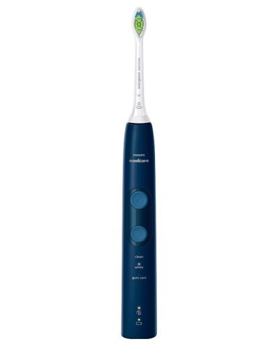 Ηλεκτρική οδοντόβουρτσα Philips - ProtectiveClean, λευκό/μπλε - 1