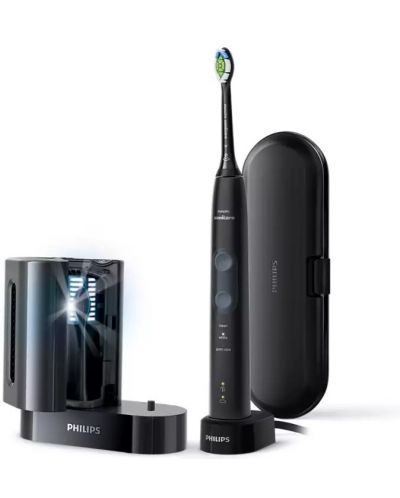 Ηλεκτρική οδοντόβουρτσα Philips - Sonicare ProtectiveClean 5100, HX6850/57,1 κεφάλι, μαύρο - 1