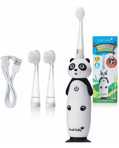 Ηλεκτρική οδοντόβουρτσα  Brush Baby - Wild Ones, Panda - 1
