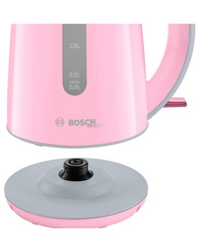 Ηλεκτρικός βραστήρας Bosch - TWK7500K, 2200W, 1,7l, ροζ - 6