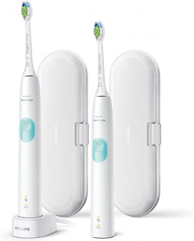 Ηλεκτρική οδοντόβουρτσα Philips - ProtectiveClean 4300, 2 τεμάχια  - 1