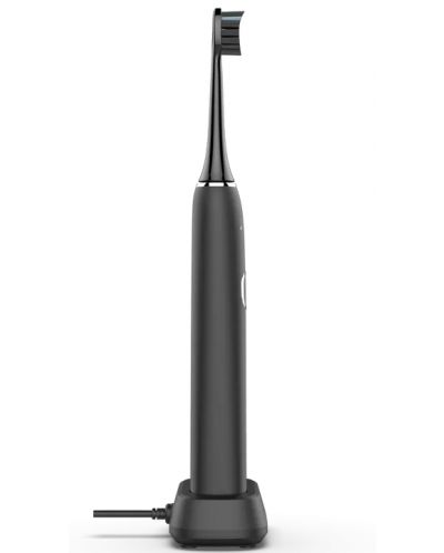 Ηχητική ηλεκτρική οδοντόβουρτσα  AENO - Sonic DB6, 2 κεφαλές ,μαύρο - 3