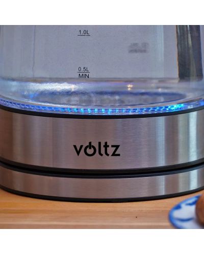 Ηλεκτρικός βραστήρας  Voltz - V51230E, 2200W, 1.7l, μαύρο - 8