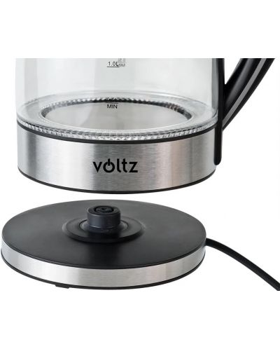 Ηλεκτρικός βραστήρας  Voltz - V51230E, 2200W, 1.7l, μαύρο - 2