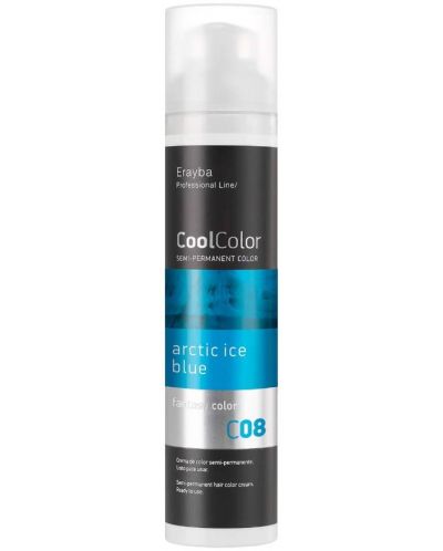 Erayba CoolColor Χρωστική ουσία μαλλιών, C08 Arctic Ice Blue, 100 ml - 1