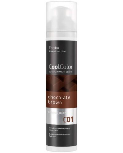 Erayba CoolColor Χρωστική ουσία μαλλιών, C01 Chocolate Brown, 100 ml - 1