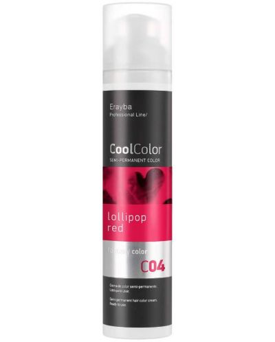 Erayba CoolColor Χρωστική ουσία μαλλιών, C04 Lollipop Red, 100 ml - 1