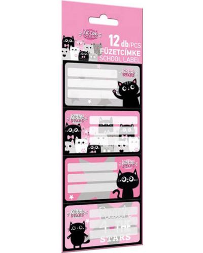 Σχολικές ετικέτες Lizzy Card Kit Tok Stars-12 τεμάχια  - 1