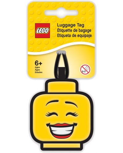 Ετικέτα αποσκευών Lego - Για κορίτσι, κίτρινη - 1