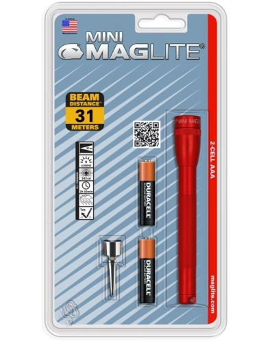Φακός Maglite Mini - ААА,κόκκινο - 1