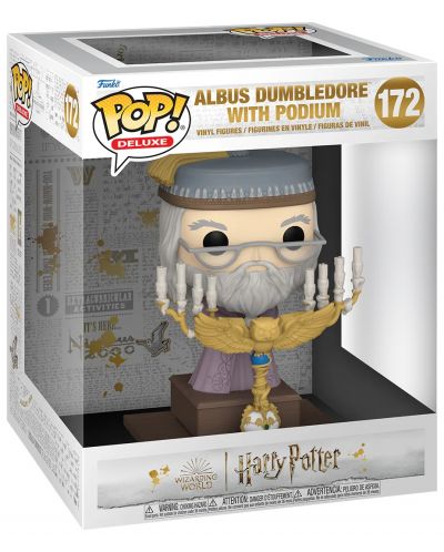 Φιγούρα Funko POP! Deluxe: Harry Potter - Albus Dumbledore with Podium #172 - 2