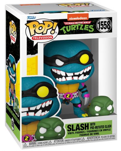 Φιγούρα Funko POP! Television: Teenage Mutant Ninja Turtles - Slash with Pre-Mutaded Slash #1558 - 2