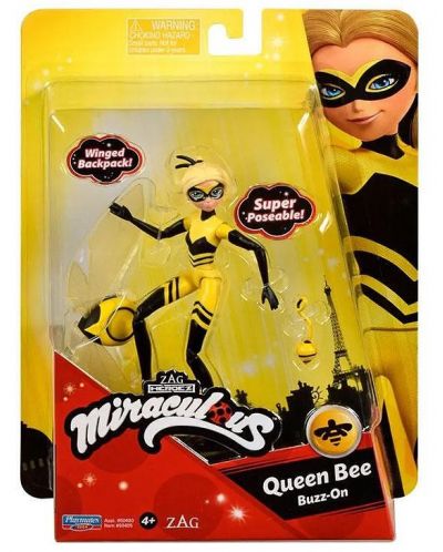 Φιγούρα  Playmates Miraculous - Queen Bee, Buzz-On,με αξεσουάρ - 1